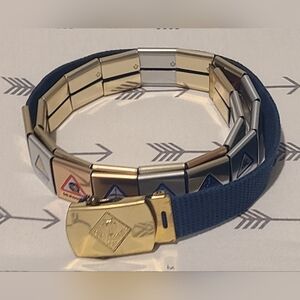 Boy Scout Wolf Cub Scout Blue Belt (24) Mixed Merit Activity Slides Metal Badges